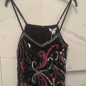 Glamorous by Nasty Gal Beaded Sequins NYE Dress, M.